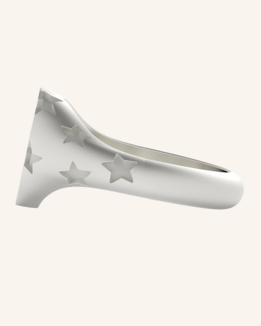 Stars In Their Eyes Silver Heart Signet | Silver