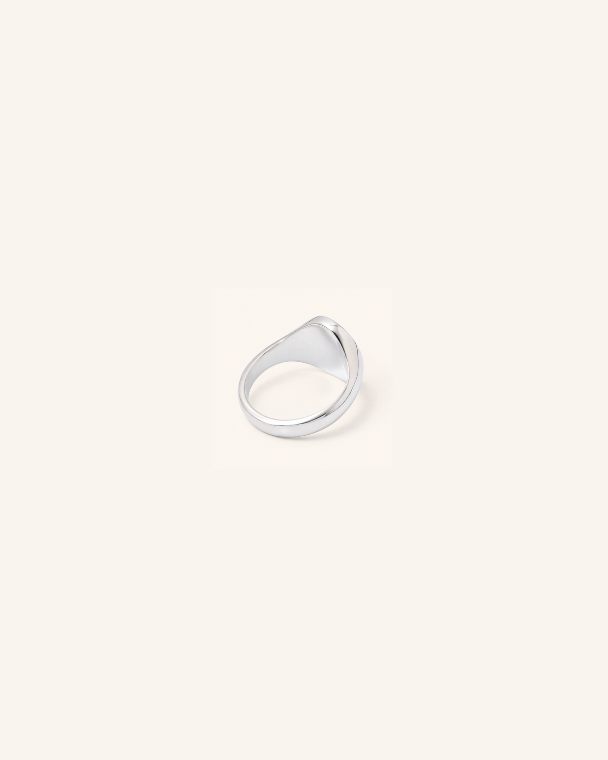Ultra Mini 8mm x 10mm Oval Signet | Silver
