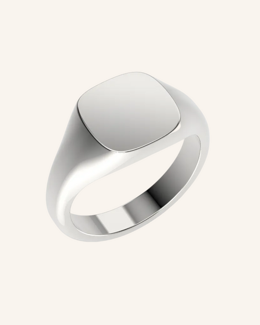 Cushion Pinky Signet | Silver