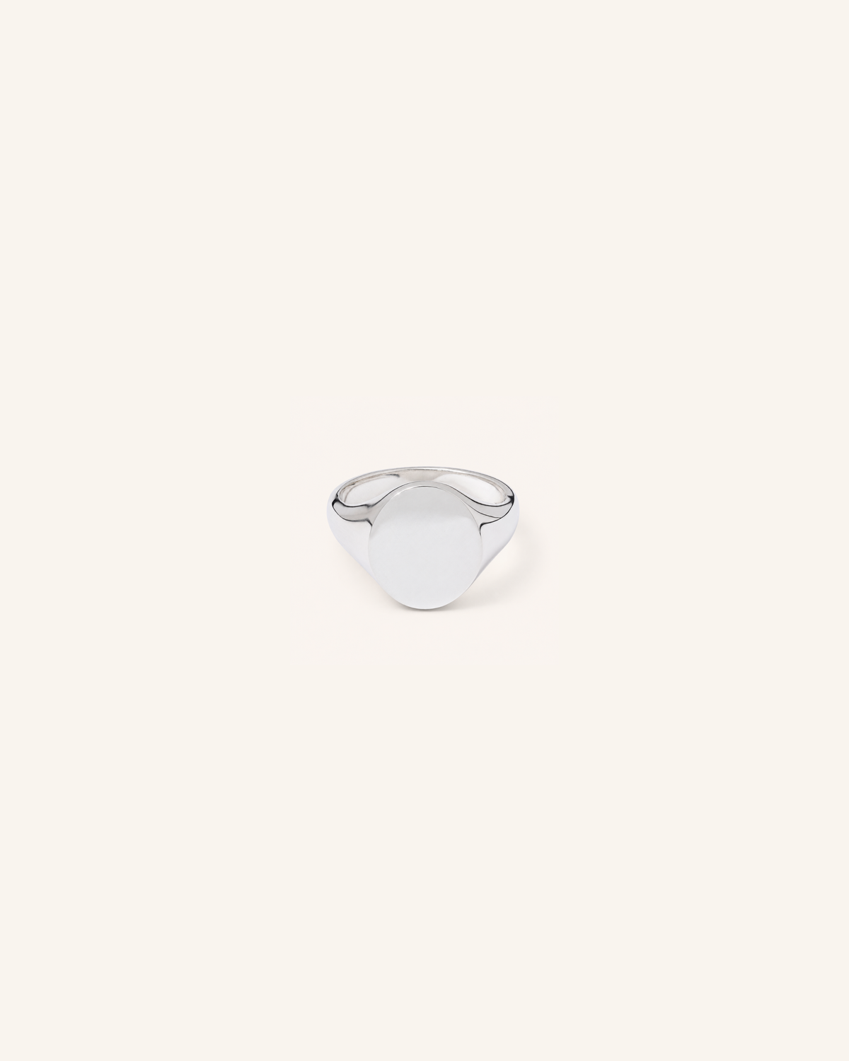 Ultra Mini 8mm x 10mm Oval Signet | Silver
