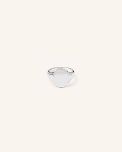 Ultra Mini 8mm x 10mm Oval Signet | Silver