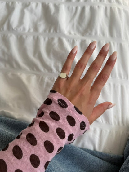 Plain Cushion Pinky Signet | Silver