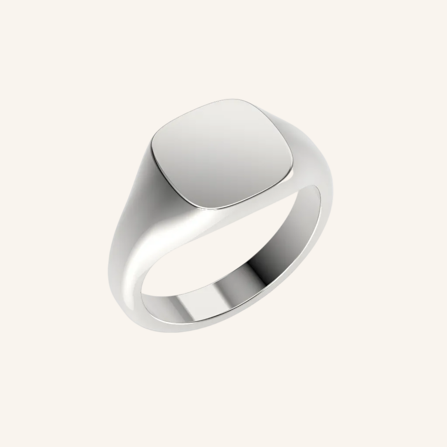 Mini Cushion Pinky Signet Ring
