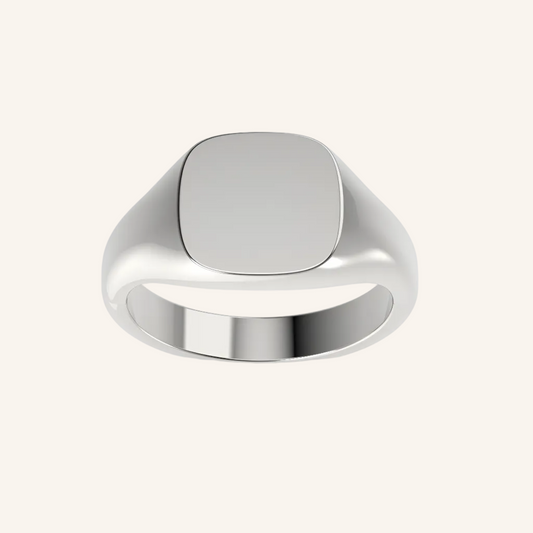 Mini Cushion Pinky Signet Ring