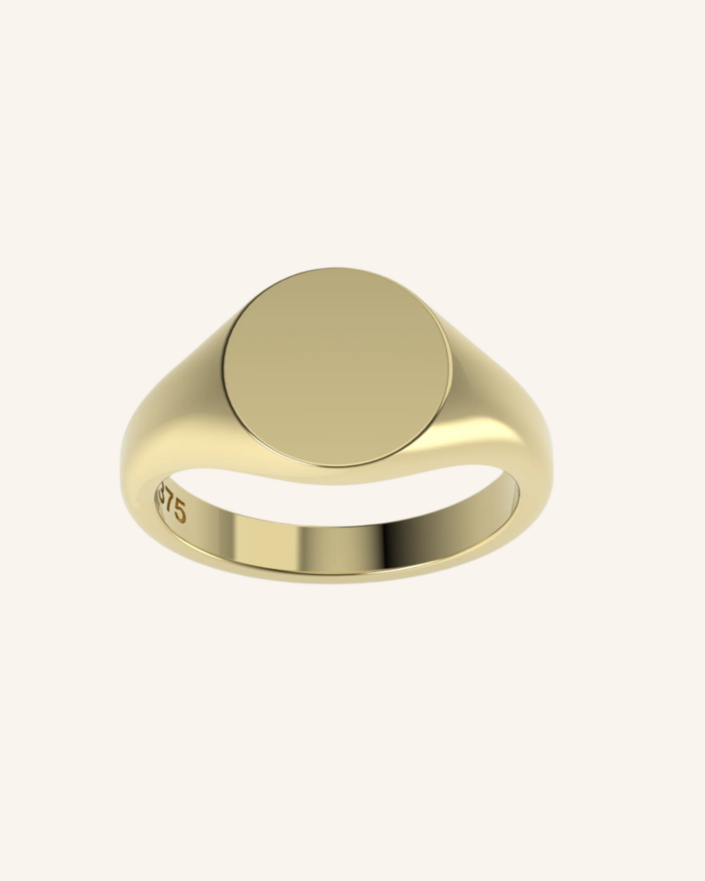 Mini Pinky Round Signet | Gold