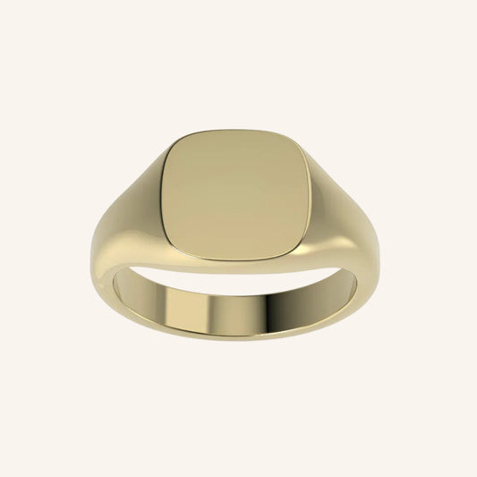 Mini Cushion Pinky Signet Ring
