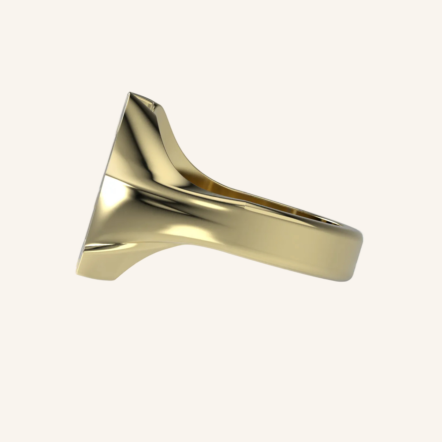 Gold Gothic Initial Signet