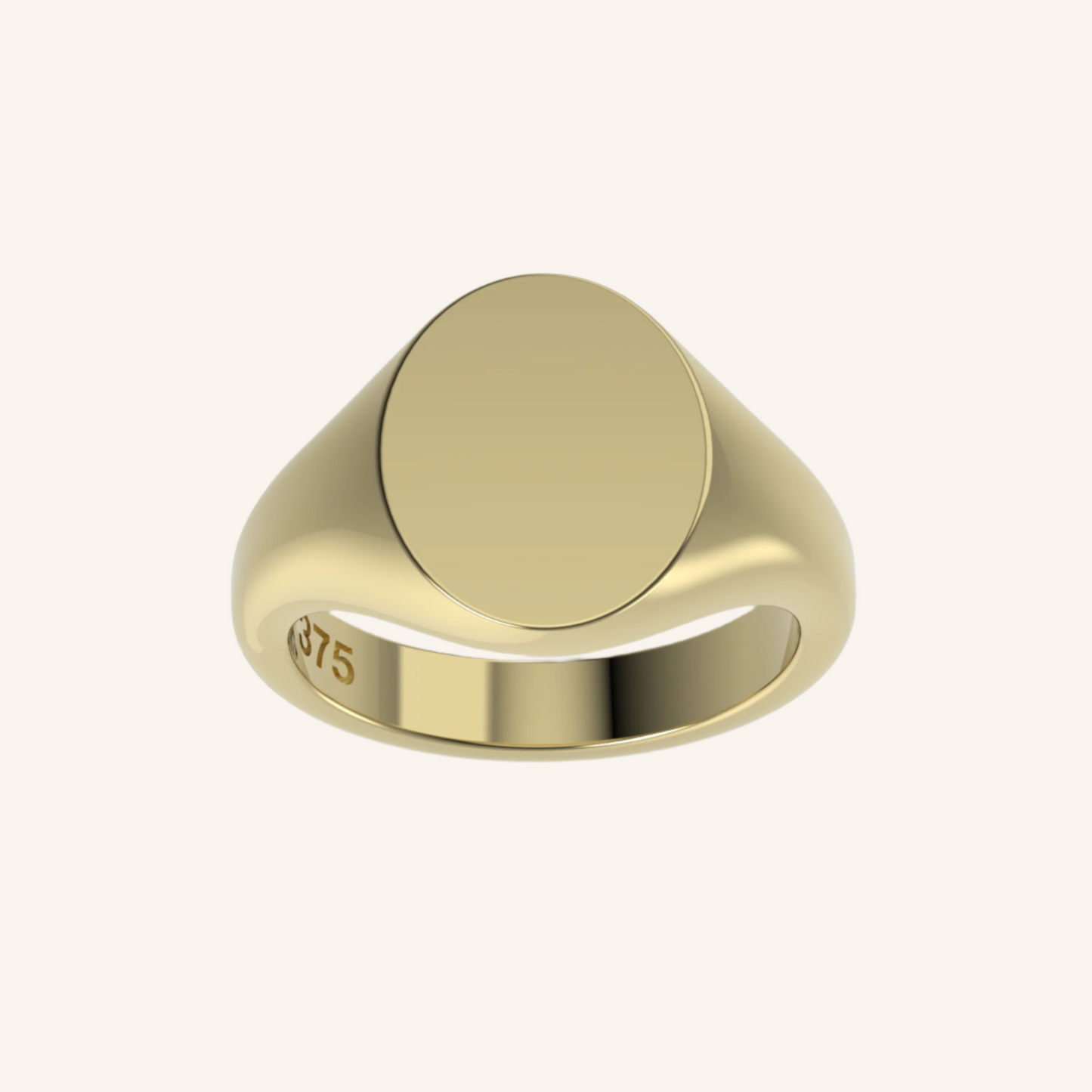 Pinky Mini Oval Gold Signet