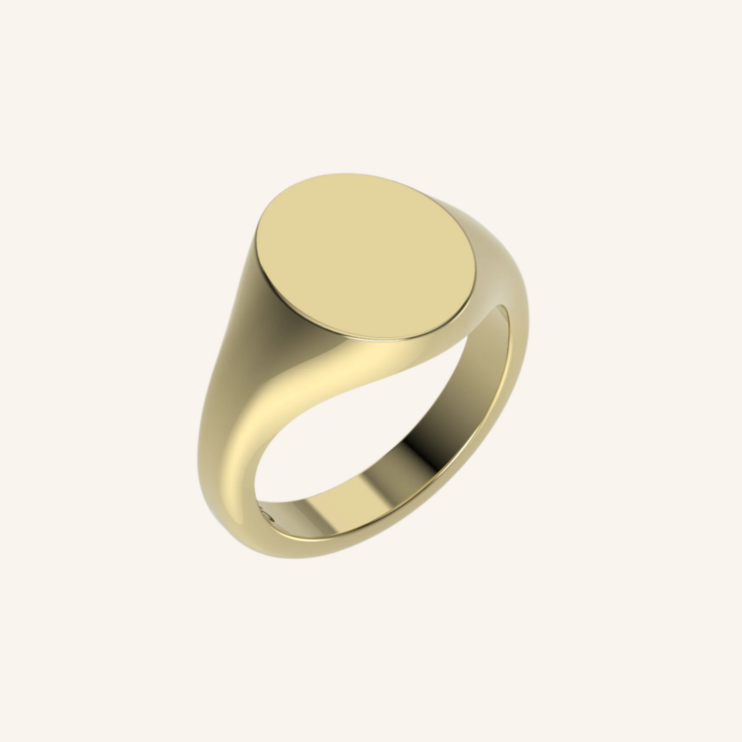 Pinky Mini Oval Gold Signet