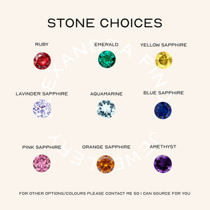 Mini Cushion Pinky Signet Ring With Engraving & Mini Gemstone