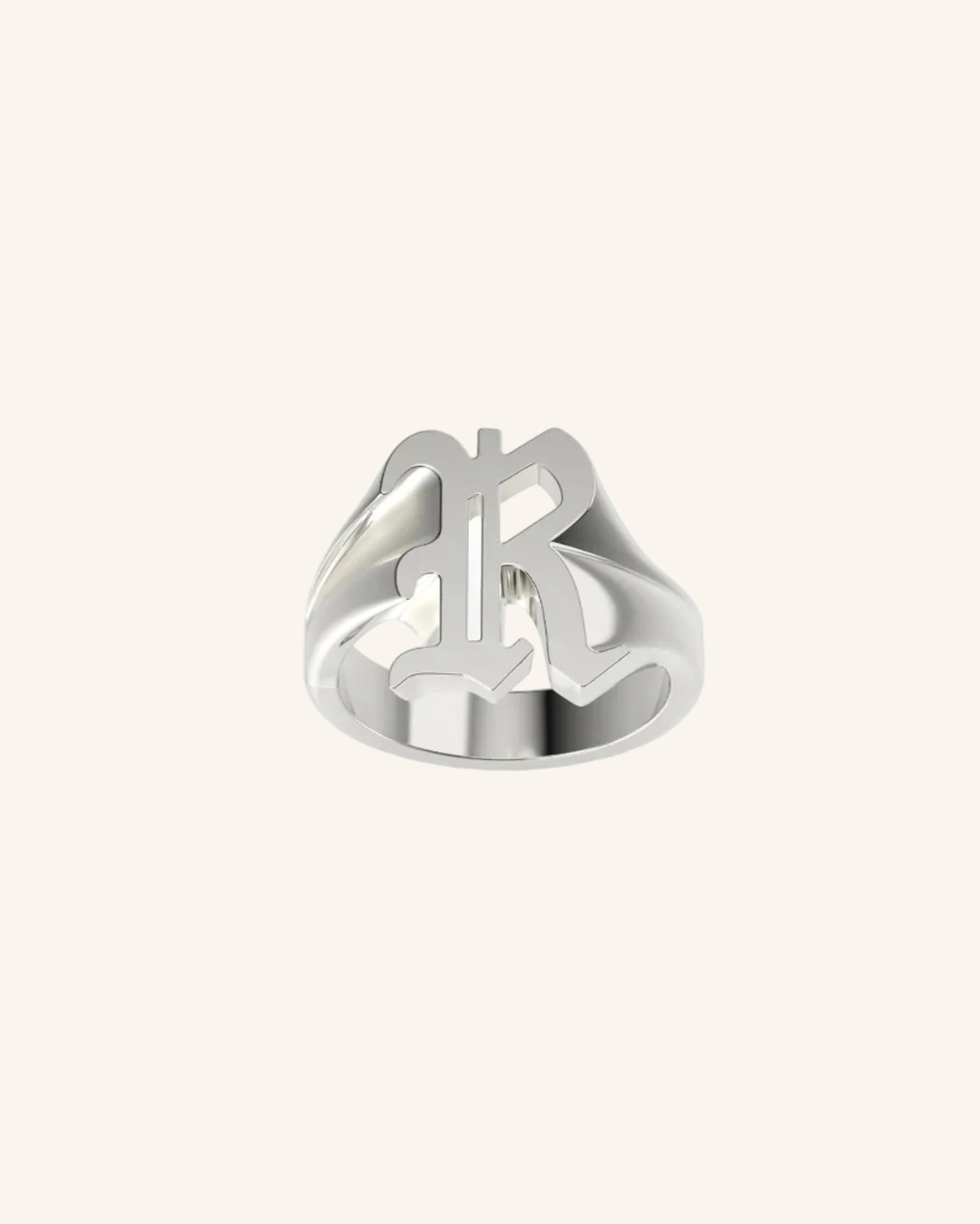 Gothic Initial Signet | Silver